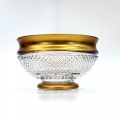 Конфетница хрусталь, золочение (Богемия)